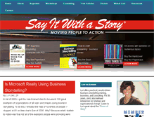 Tablet Screenshot of business-storytelling.com